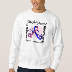 Heart Ribbon - Male Breast Cancer Bewustheid Trui