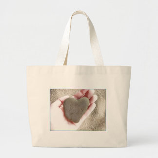 Heart Rock Beach Bag Grote Tote Bag