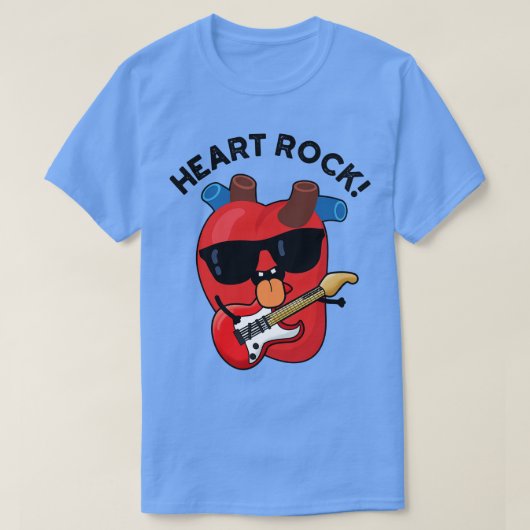 Heart Rock Grappige Muziek Anatomie Pun 1 T-shirt (Design voorkant)