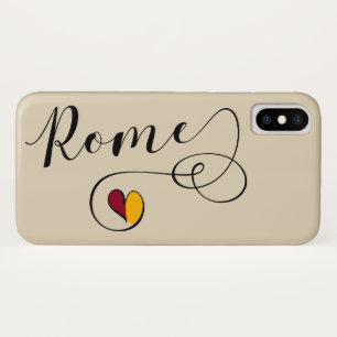 Heart Rome Mobile Phone Case, Italië iPhone X Hoesje