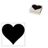 Heart Rubber Stamp Rubberstempel (Gestempeld)