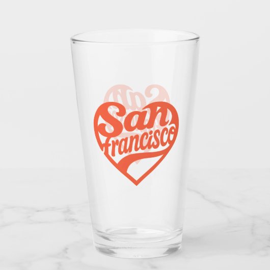 Heart San Francisco Glas (Voorkant)