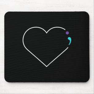 Heart Semicolon Mental Health Awareness Muismat