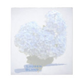 Heart Shape Blue Hydrangea Notitieblok (Voorkant)