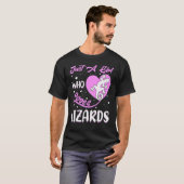 Heart Shape Lizard, een meisje dat van de Lizards  T-shirt (Voorkant volledig)