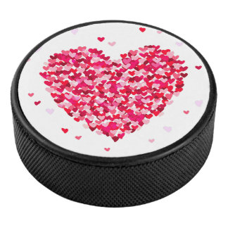 Heart Shape Valentijnsdag Love Gift Hockey Puck