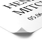 Heart Shaped 36 Photo Collage Funeral Square Poster (Hoek)