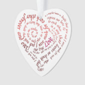 Heart Shaped Calligraphy Lovers Quote (devant)