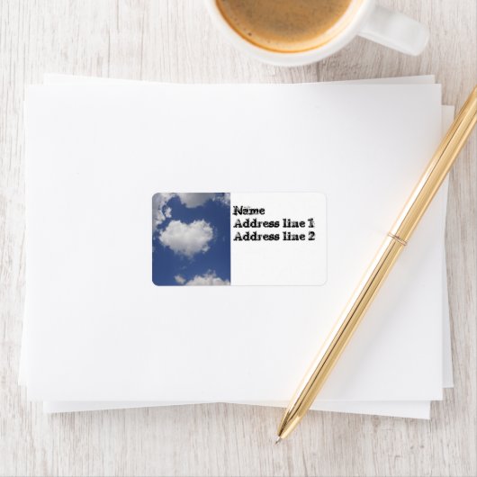 Heart Shaped Cloud Etiket (Insitu)