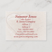 Heart Shaped Cookie Cutter - Baking Visitekaartjes (Achterkant)