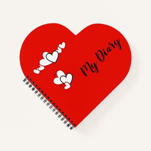 Heart Shaped Diary Notitieboek (Voorkant)