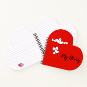Heart Shaped Diary Notitieboek (Binnen)
