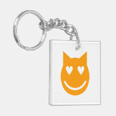 Heart Shaped Eyes Emoji Sleutelhanger (Voorkant Links)