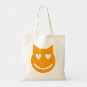 Heart Shaped Eyes Emoji Tote Bag