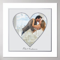 Heart Shaped Folie Accent for Wedding Poster Print