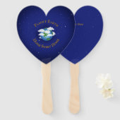Heart Shaped Handwaaier (Voorkant en achterkant)