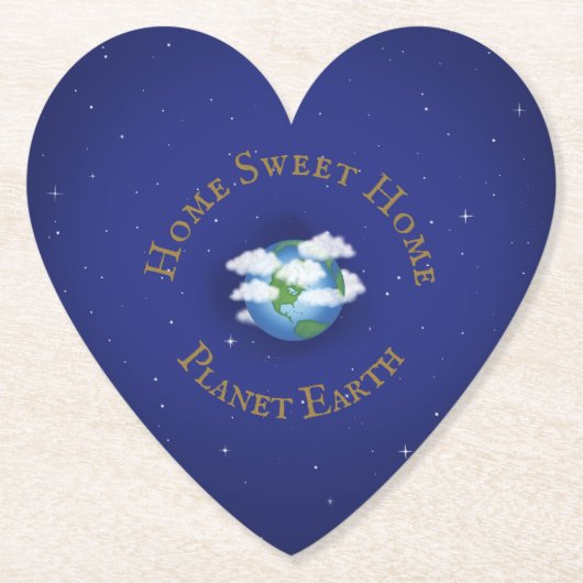 Heart Shaped Kartonnen Onderzetters (Voorkant)