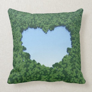 Heart-Shaped Lake Kussen