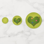 Heart-Shaped Lawn Flowers Butterfly Confetti (Voorkanten)