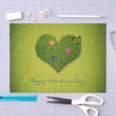 Heart-Shaped Lawn Flowers Butterfly Tissuepapier (Craft)