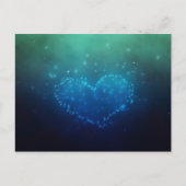 Heart-Shaped Night Stars Briefkaart (Voorkant)