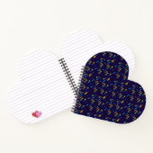 Heart-shaped notebook with a spiral binding  notitieboek (Binnen)