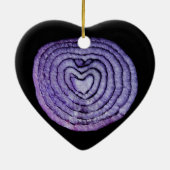 Heart Shaped Onion Keramisch Ornament (Achterkant)