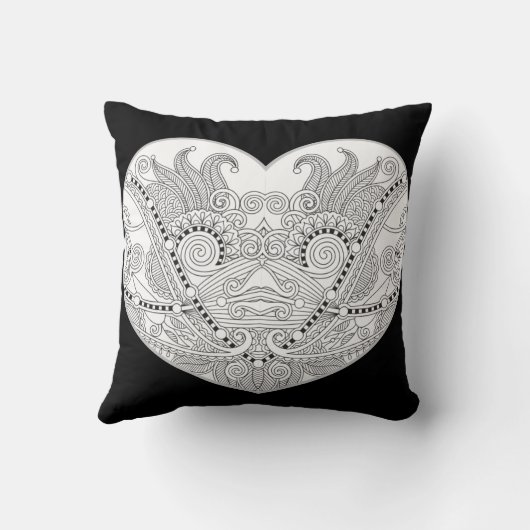 Heart Shaped Pattern Kussen (Achterkant)