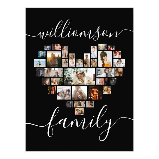 Heart Shaped Photo Collage Family Script (Devant)