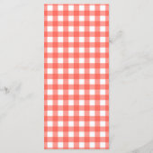 Heart Shaped Pizza Menu Card | Red Checkered (Dos)