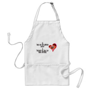 Heart Shaped Red Tomato Jokes Quotes Adult Apron Standaard Schort