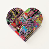 Heart Shaped Spiral Notebook – Urban Fractals Notitieboek (Achterkant)