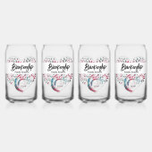 Heart Shaped Tree Family Reunion Template Blikvorm Glas (Achterkant)