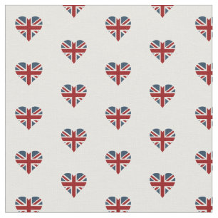 Heart Shaped Union Jack Flag Stof