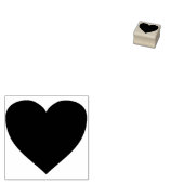 Heart Silhouette Art Stempel (Gestempeld)