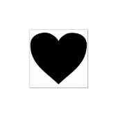 Heart Silhouette Art Stempel (Afrduk)