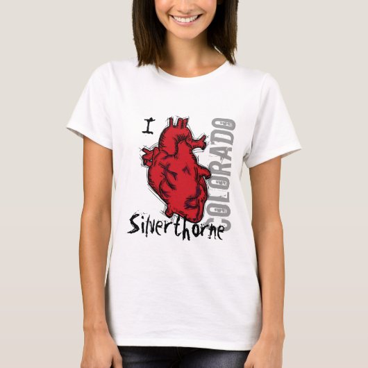 Heart Silniettemin orne Colorado shirt (Voorkant)