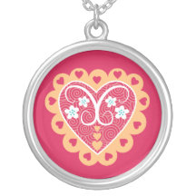 Heart Silver Pendant Ketting