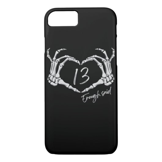 Heart Skeleton Hand Classic Case-Mate iPhone Case (Achterkant)
