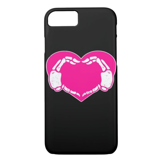 Heart Skeleton Hands Gothic Valentijn Classic Case-Mate iPhone Case (Achterkant)