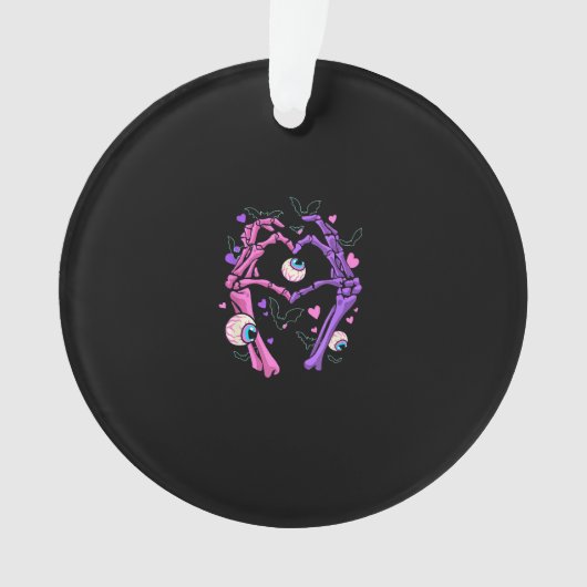 Heart Skeleton Mains - Halloween Pastel Goth Eyeba (devant)