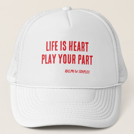 HEART SLOGAN  TRUCKER PET (Voorkant)