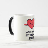 Heart Smile Magische Mok (Voorkant links)