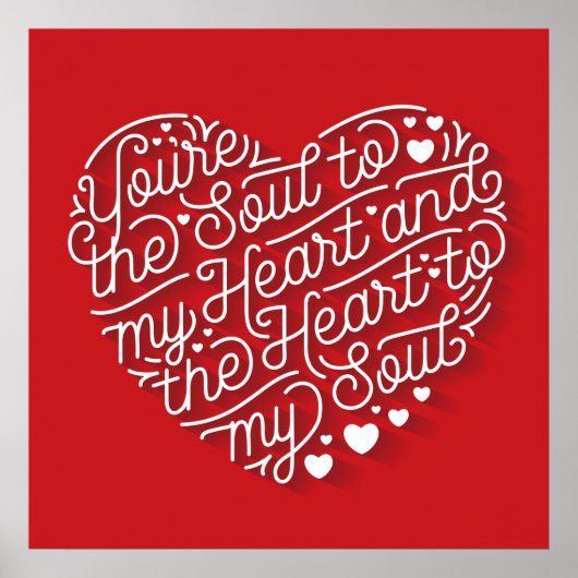 Heart Soul Square Poster (24x24) (Voorkant)