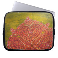"Heart Space"-Hoesje voor laptop (gebilderd bij ve
