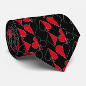 Heart Spade Diamond Club Stropdas (Opgerold)