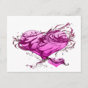 Heart Splash Briefkaart