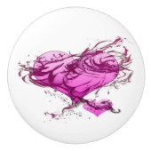 Heart Splash Keramische Knop (Voorkant)