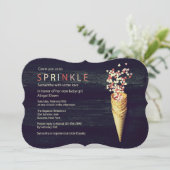Heart Sprinkles Uitnodiging (Staand voorkant)