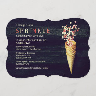 Heart Sprinkles Uitnodiging